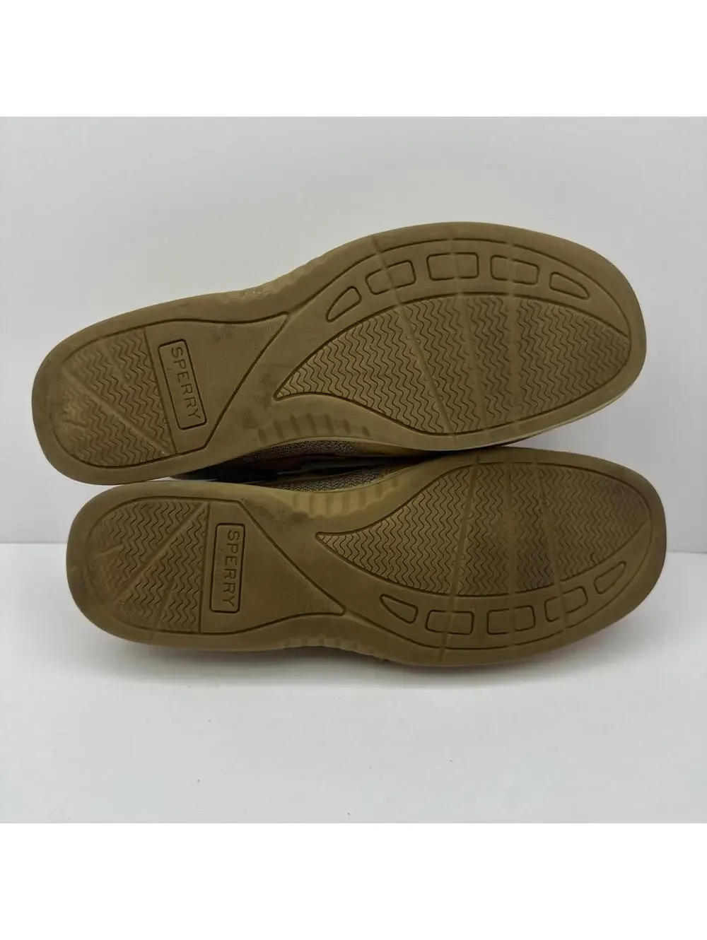Sperry Topsider Bluefish Women's 8.5W Tan Leather & Fabric Deck Shoes